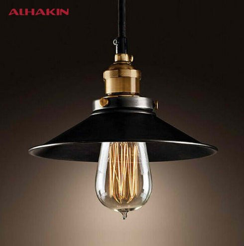 ALHAKIN Loft Style Dia 22cm Pendant Light Black