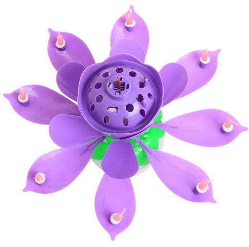 1PC Beautiful Blossom Lotus Flower Candle Birthday Party Cake